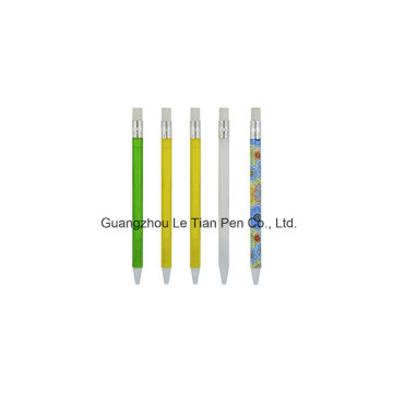 Mezcle la pluma de bola plástica de la forma del lápiz del color Lt-L447